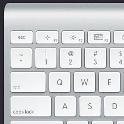 How to Draw an Ultra Clean Apple Keyboard with Photoshop
