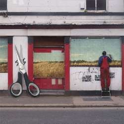 Painting on a Wall Photo Manipulation