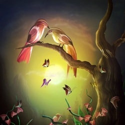 How to Paint a Lovely Pair of Birds in Photoshop