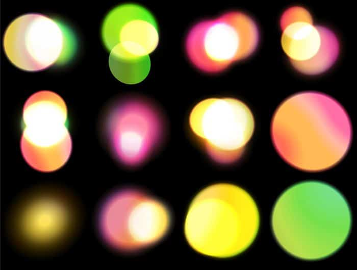 Freebie: 12 Large Bokeh Brushes