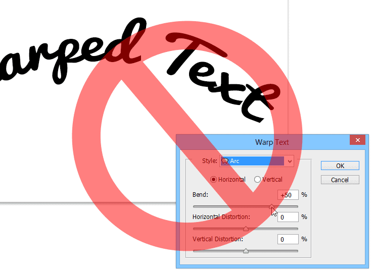 Quick tip the correct way to create curved text photoshop tutorials