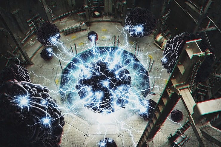 Omega  - Create this Abstract Composite Using Only Three Resources