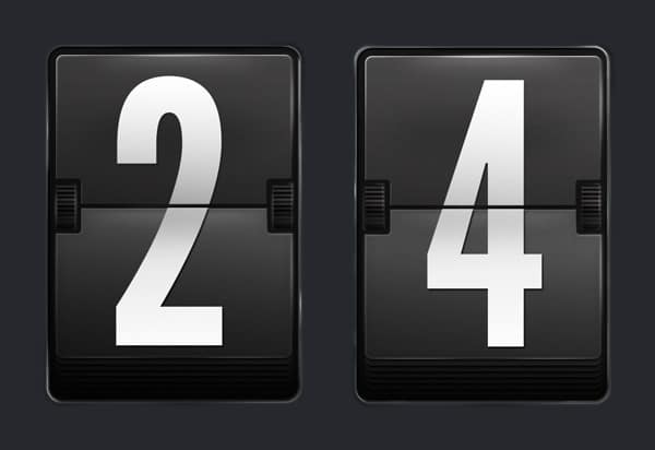 Draw an Airport Mechanical Text Display From Scratch