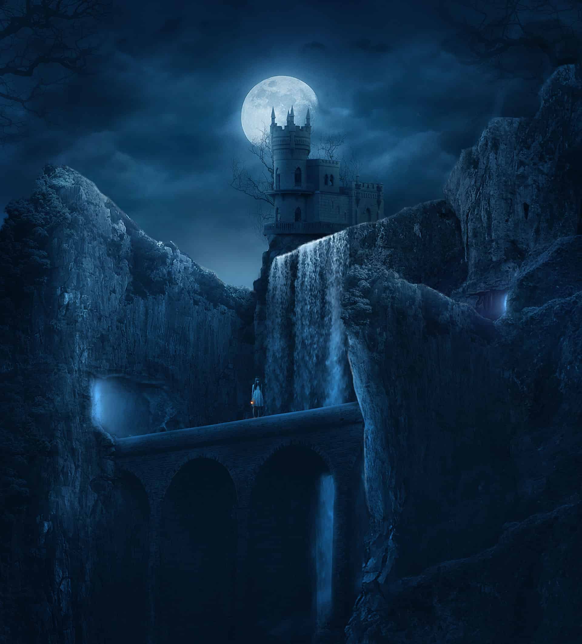 How to Create a Dark Mysterious Hideout from a Rough Sketch