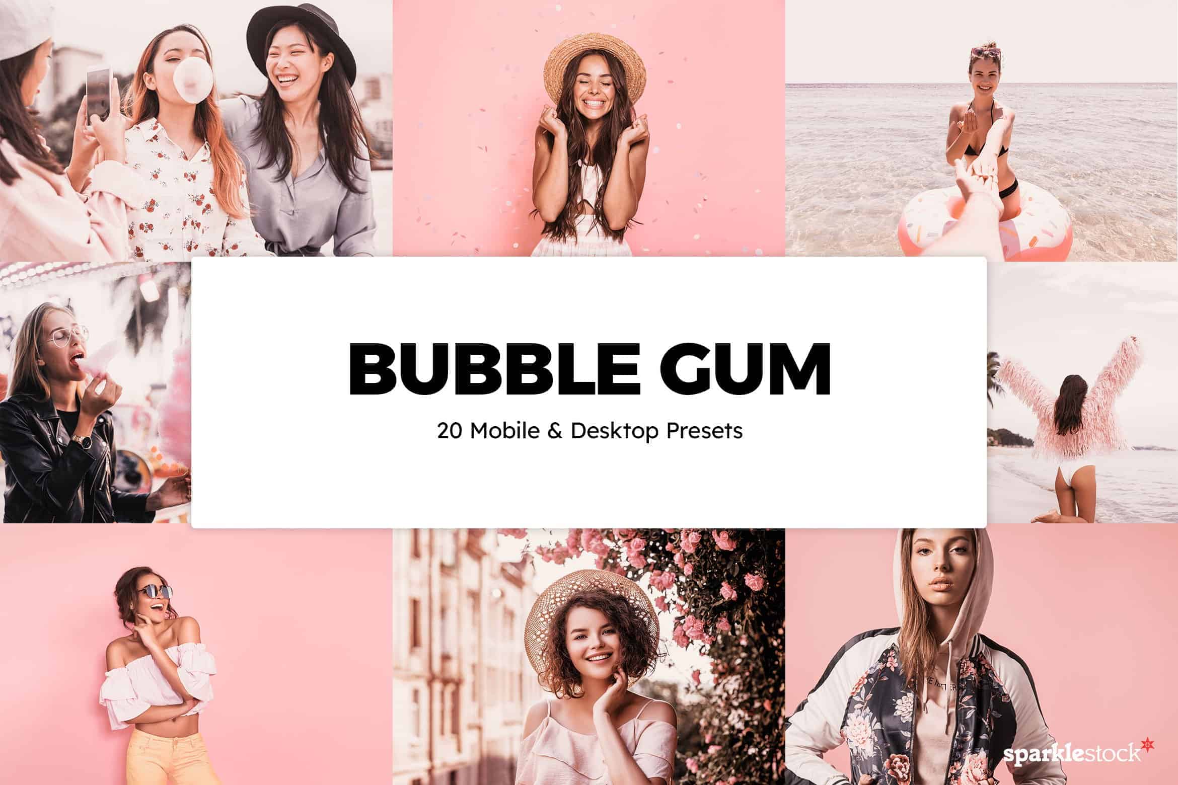 8 Free Bubble Gum Pink Lightroom Presets and LUTs