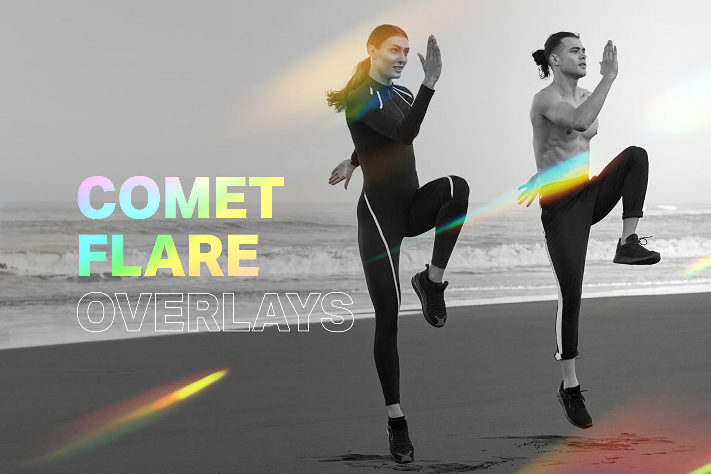 8 Free Comet Light Flare Overlays