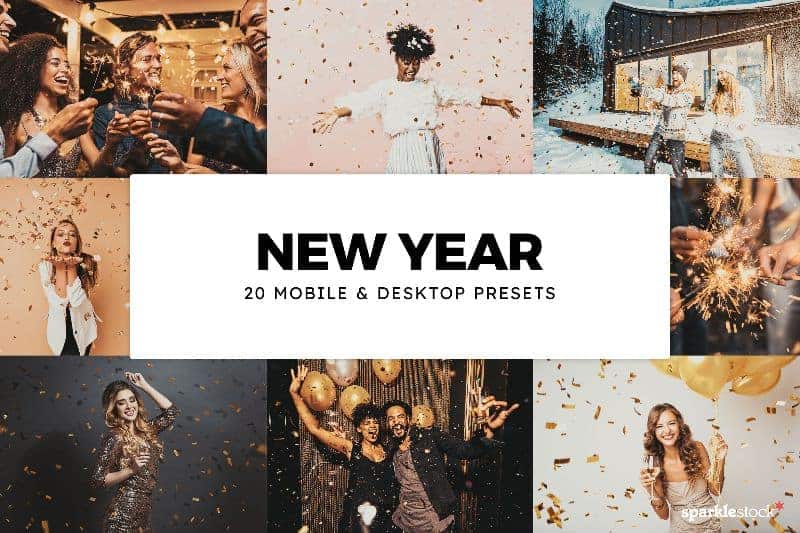 Free: 8 New Year Lightroom Presets and LUTs